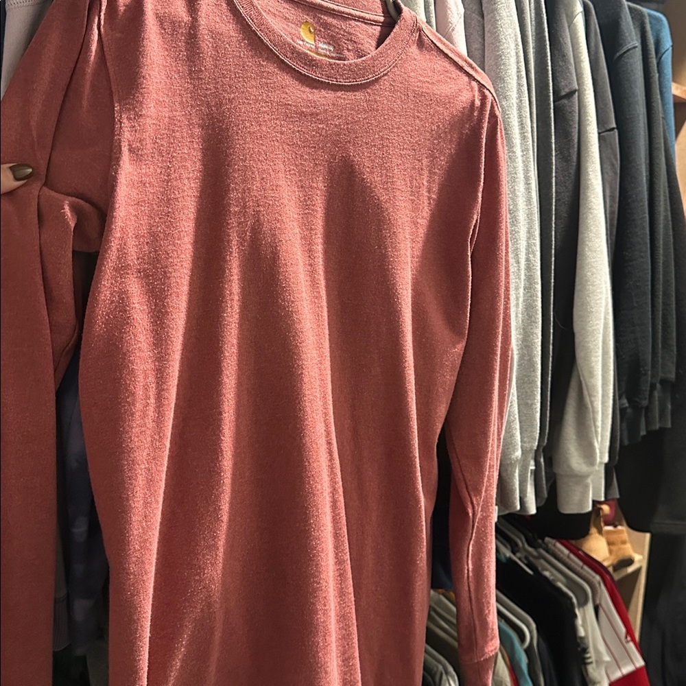 Carhartt Maroon Long Sleeve Shirt